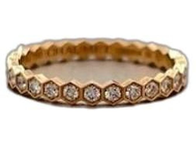 Anello Chaumet in oro rosa e diamanti D'oro