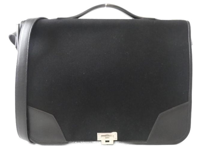 Borsa a Spalla Porte-Documents Victoria 2 di Hermès Nero