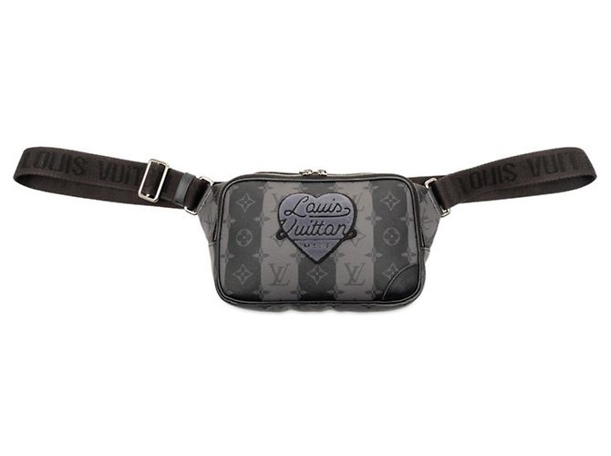 Borsa a tracolla modulare Monogram Stripe Eclipse Louis Vuitton x NIGO Marrone Nero