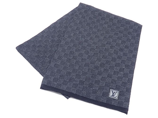 Sciarpa Petit Damier Louis Vuitton Nero