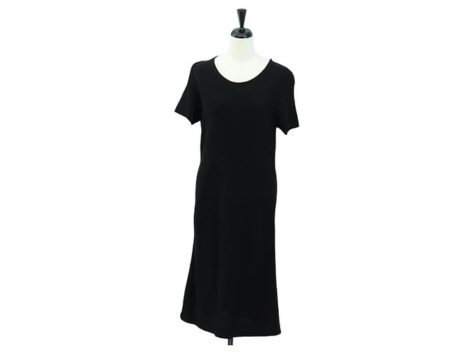 Salvatore Ferragamo Traje de Baño de Algodón Negro Auth 174769A