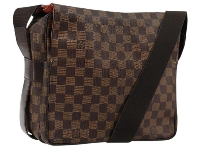 LOUIS VUITTON Borsa a Spalla Naviglio Damier Ebene N45255 LV Auth BA12240