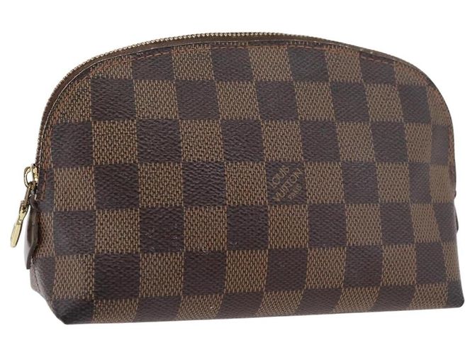 LOUIS VUITTON Kosmetiktäschchen PM Damier Ebene N47516 Auth LV 176763