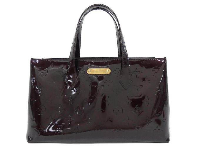 Borsa Louis Vuitton Vernis Wilshire PM Bordò Porpora