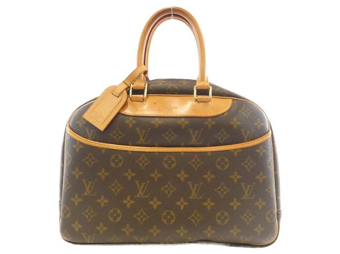 Bolso de mano Bowling Vanity Monogram Louis Vuitton Castaño