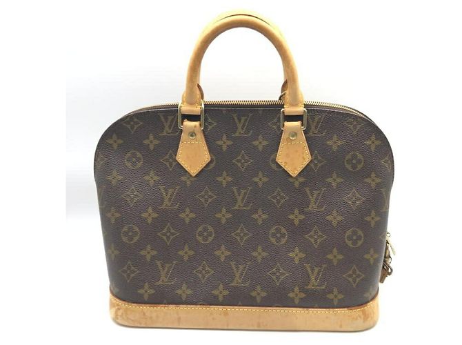 Louis Vuitton Monogram Alma PM Handbag Blue