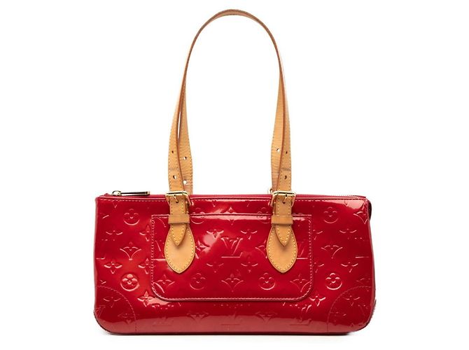 Louis Vuitton Monogram Vernis Rosewood Avenue Handtasche Rot