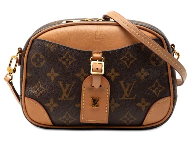 Bolsa de Ombro MINI Deauville Monogram Louis Vuitton Marrom Monograma