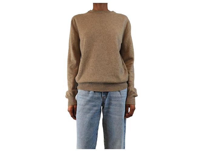 Autre Marque Brauner Kaschmir-Pullover - Größe S 