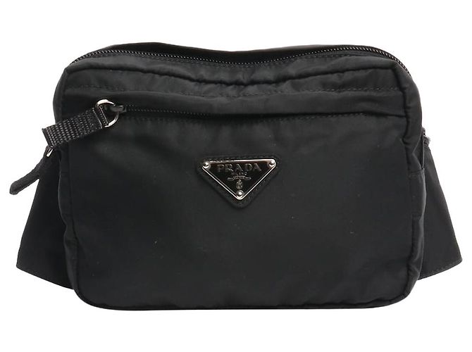 Prada Borsa a tracolla in nylon nero