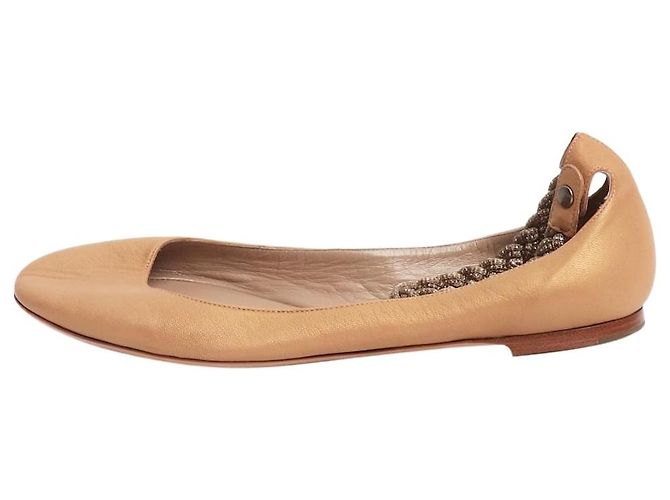 Chloé Ballerines dorées - taille EU 40
