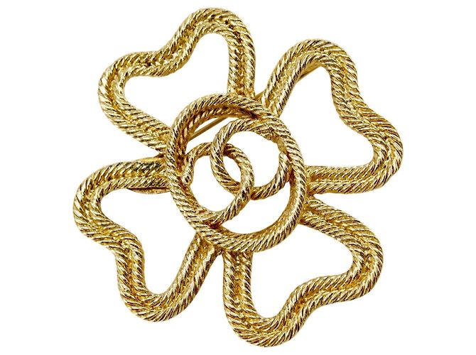 Vintage Brosche Chanel Clover Coco Mark