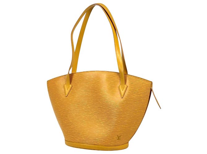 Bolsa de compras Saint Jacques em couro Epi Louis Vuitton Amarelo