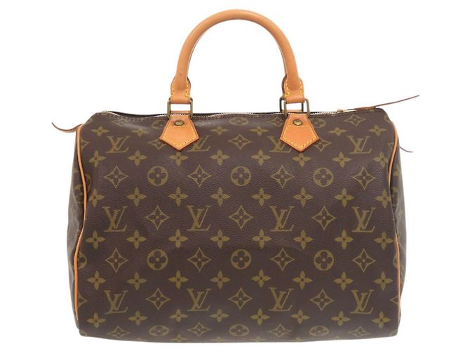Louis Vuitton Speedy 30 Monogram Handbag Brown