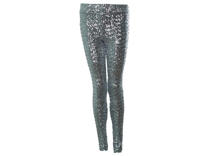 Isabel Marant, Pantalon en sequins argenté Métallisé