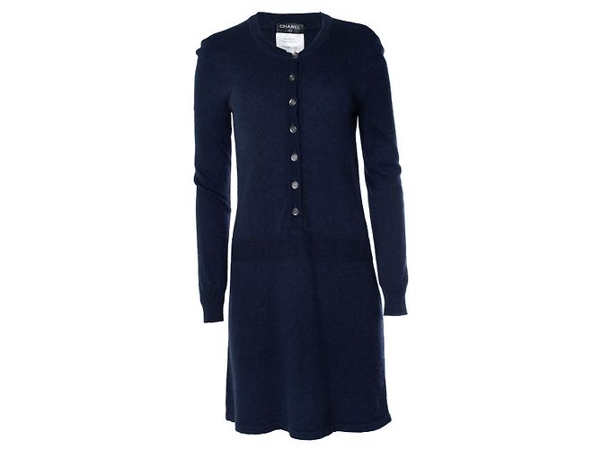 Chanel, blaues Lurex-Kleid