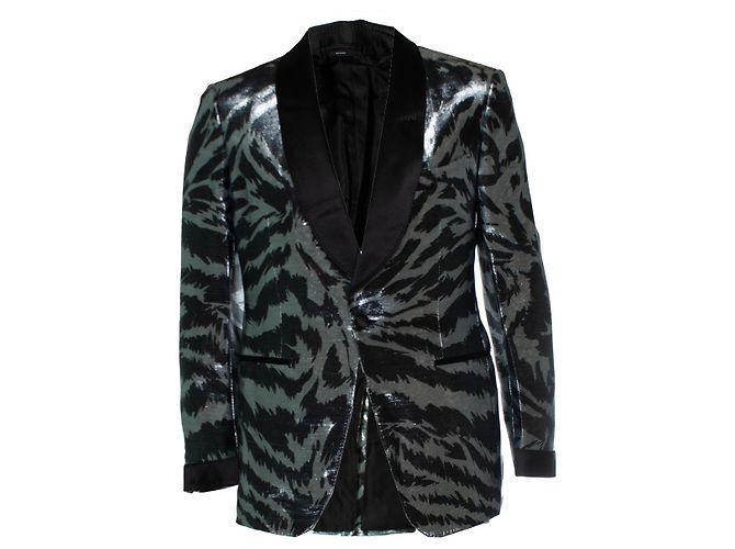 Tom Ford, Atticus Zebra metallic tuxedo jacket Multiple colors