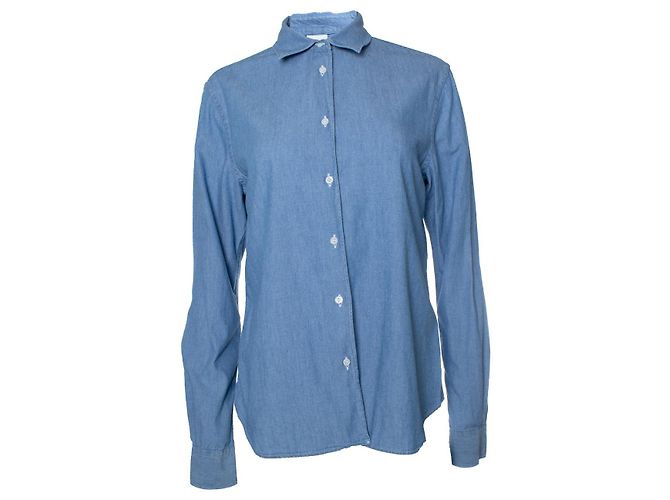 Camicia in denim blu Aspesi