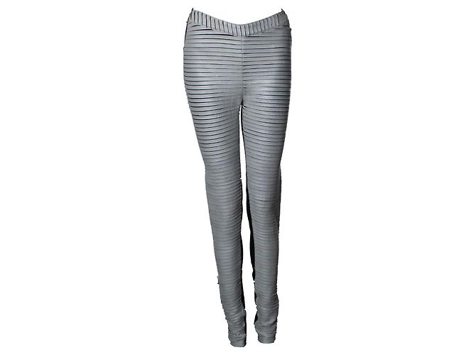 Autre Marque Gareth Pugh, leggings de couro e nylon Multicor