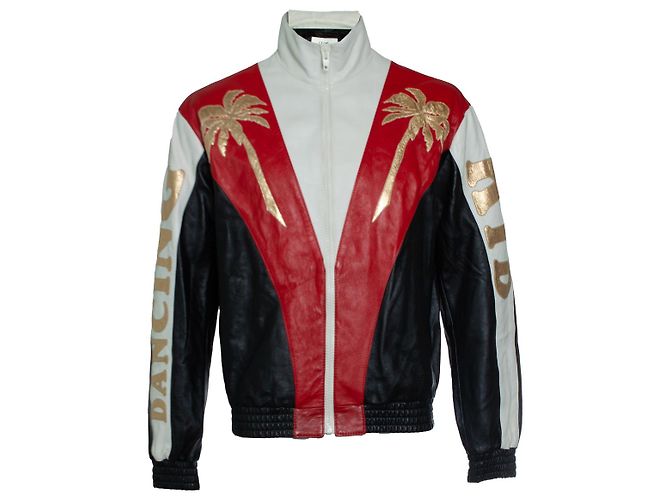 Céline Celine, Palm tree leather dancing kid jacket Multiple colors