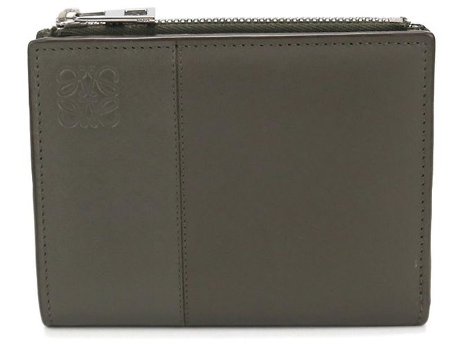 Loewe Khaki Bi-fold Wallet