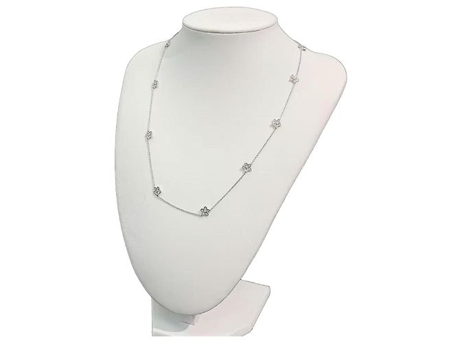 Graff Wild Flower Diamant Halskette Silber