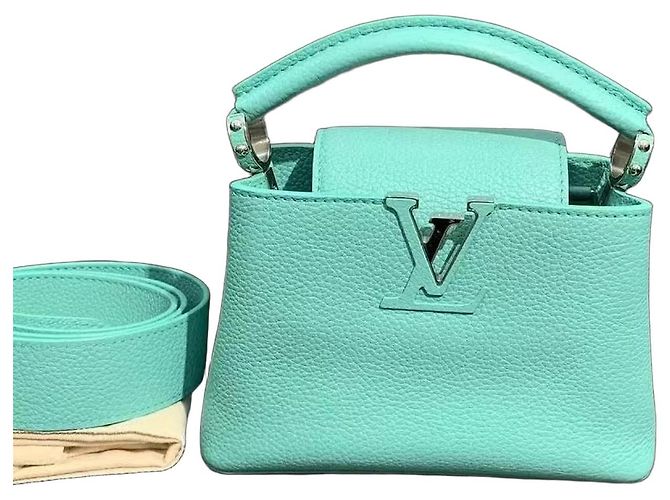 Louis Vuitton Capucines Mini Vert Menthe Cuir