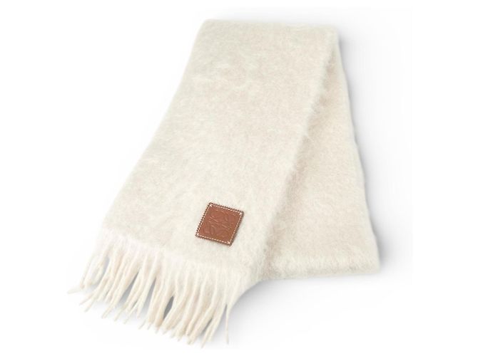Loewe Mohair-Wollschal Roh