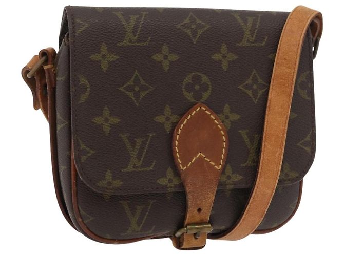 LOUIS VUITTON Bolsa de Ombro Monogram Cartouchiere PM M51254 LV Auth 175072