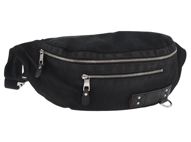 Borsa a Spalla Web Sherry Line in Nylon Nero e Argento GUCCI 246409 Auth ep14192