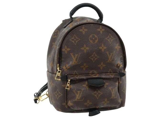 LOUIS VUITTON Monogram Palm Springs MINI Backpack M44873 LV Auth BA12251A