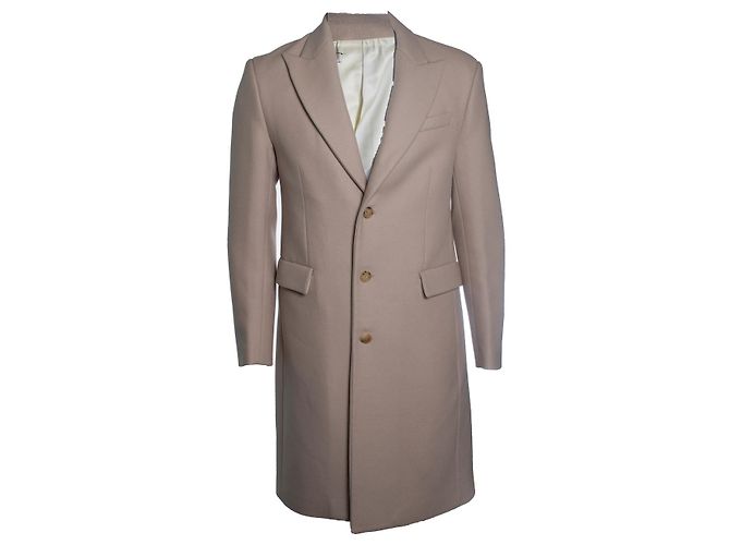 Amiri, beige wool coat