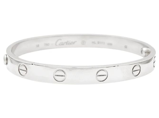Pulsera Cartier, 'Love' en oro blanco.