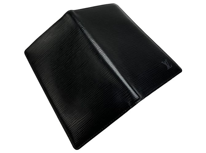 Vintage Louis Vuitton Long Wallet Epi Leather Black