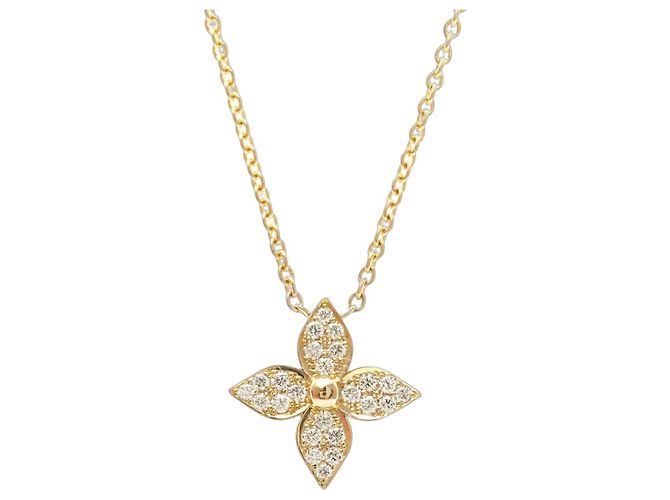 Collar Péndulo de Diamante Star Blossom de Louis Vuitton Dorado