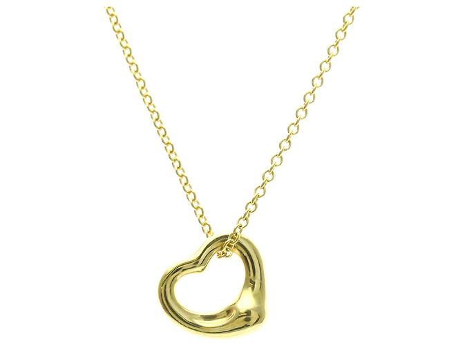 Tiffany & Co Collar Péndulo Corazón Abierto Tiffany Dorado