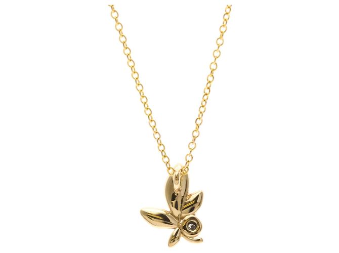 Tiffany & Co Collana Tiffany in foglia d'olivo in oro rosa D'oro