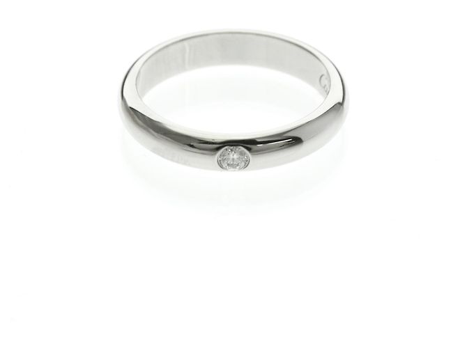 Cartier 1895 Ehering aus Platin Silber