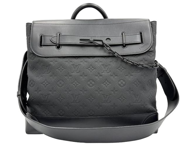 Louis Vuitton Borsa a spalla in pelle Monogram Steamer Nero