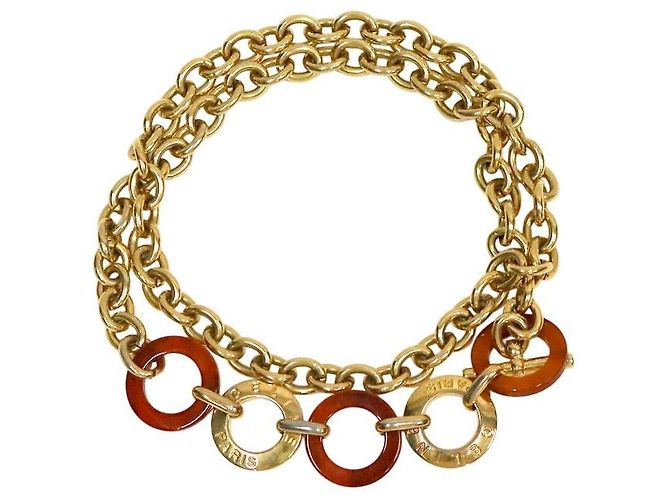 Céline Cinto com fivela de metal Dourado