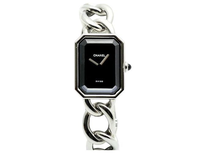 Timeless Chanel Relógio Feminino Medium Premiere Gourmet Chain Preto