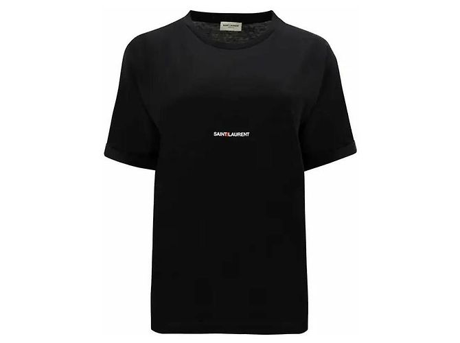 Saint Laurent T-Shirt mit kurzen Ärmeln und Logo