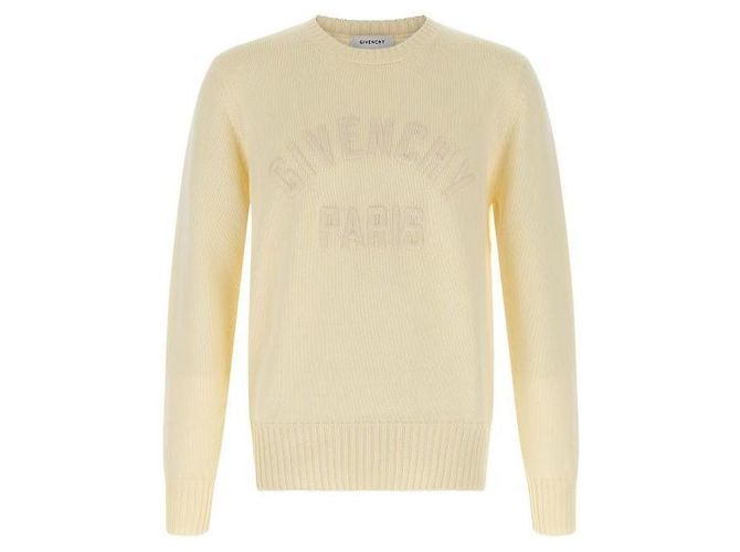 Givenchy Pull en coton détaillé Blanc