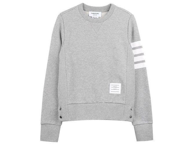 Thom Browne Klassischer Loopback-Sweatshirt Braun 
