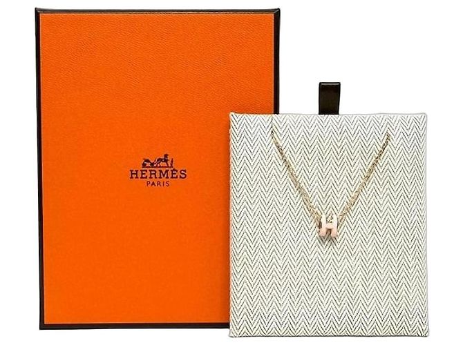 Hermès Collier Mini Pop en Or Rose 