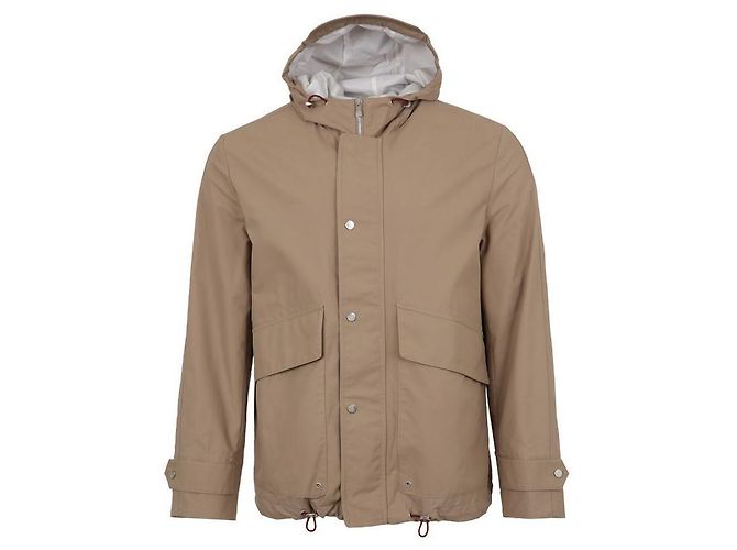 Brunello Cucinelli Hooded Drawstring Jacket Brown