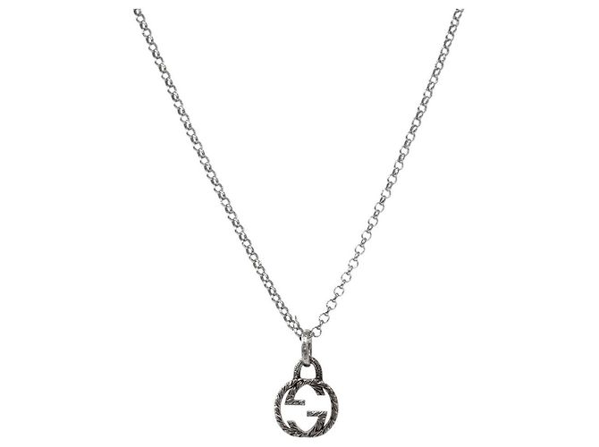 Gucci Collar de plata entrelazado