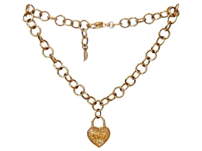 Dior Bracelet en or avec cadenas en forme de cœur