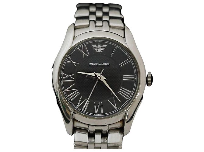 Armani Reloj de metal para mujer Negro
