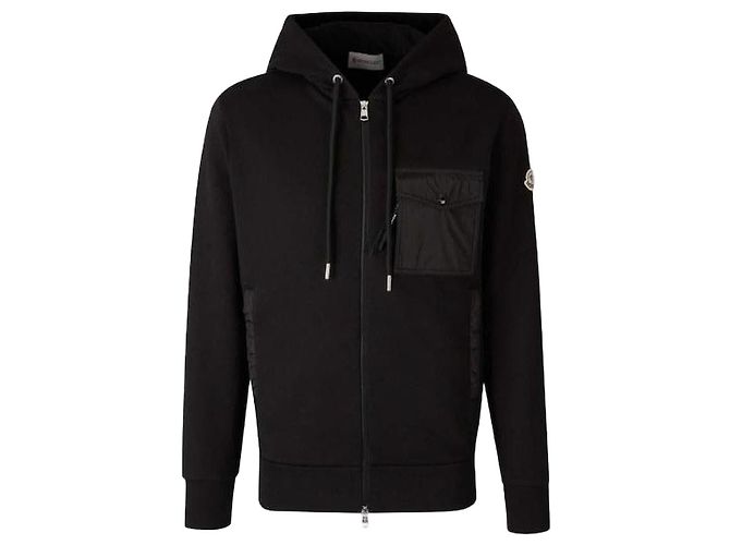 Moncler Patch Hoodie Schwarz